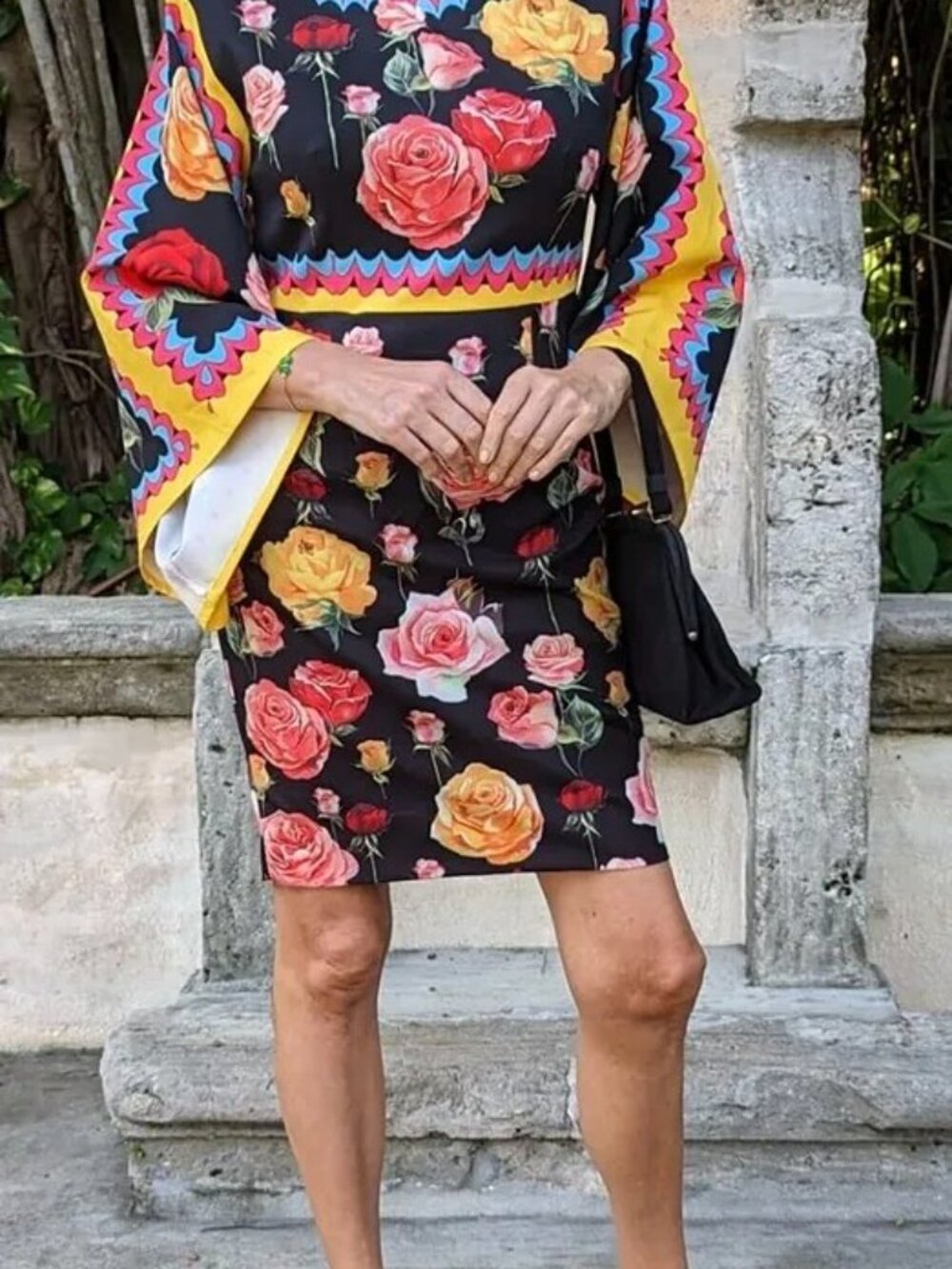 Rose pattern dress - Picture 1 of 4